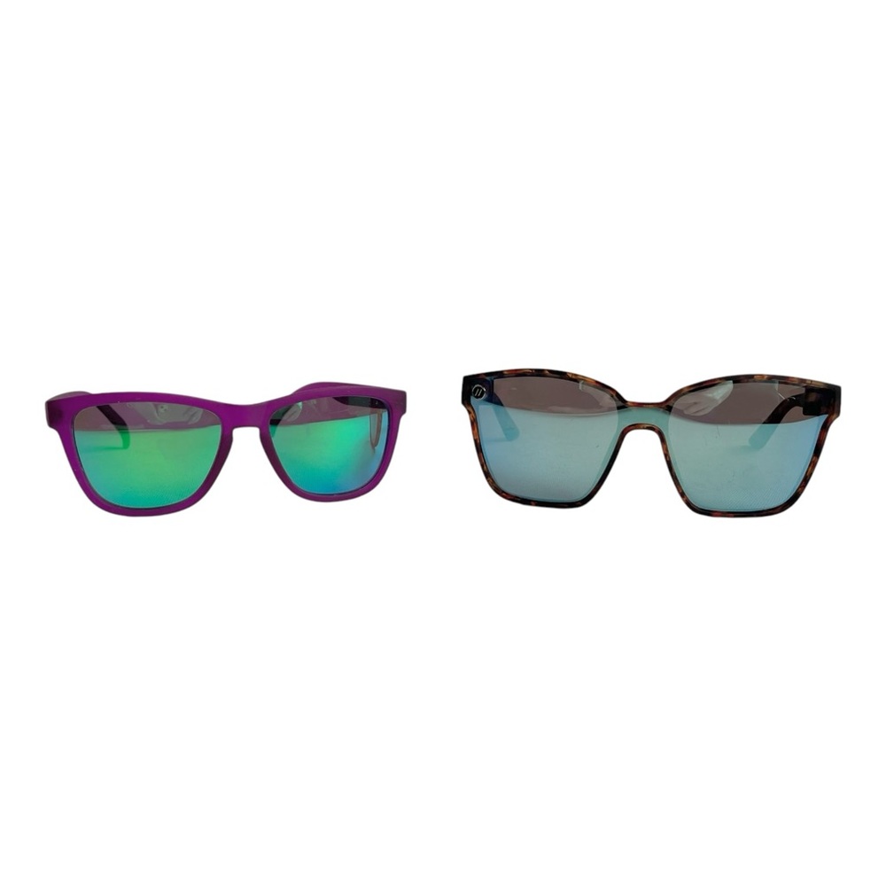 Goodr and Blender Stylish Sunglasses Set - Purple and Tortoise